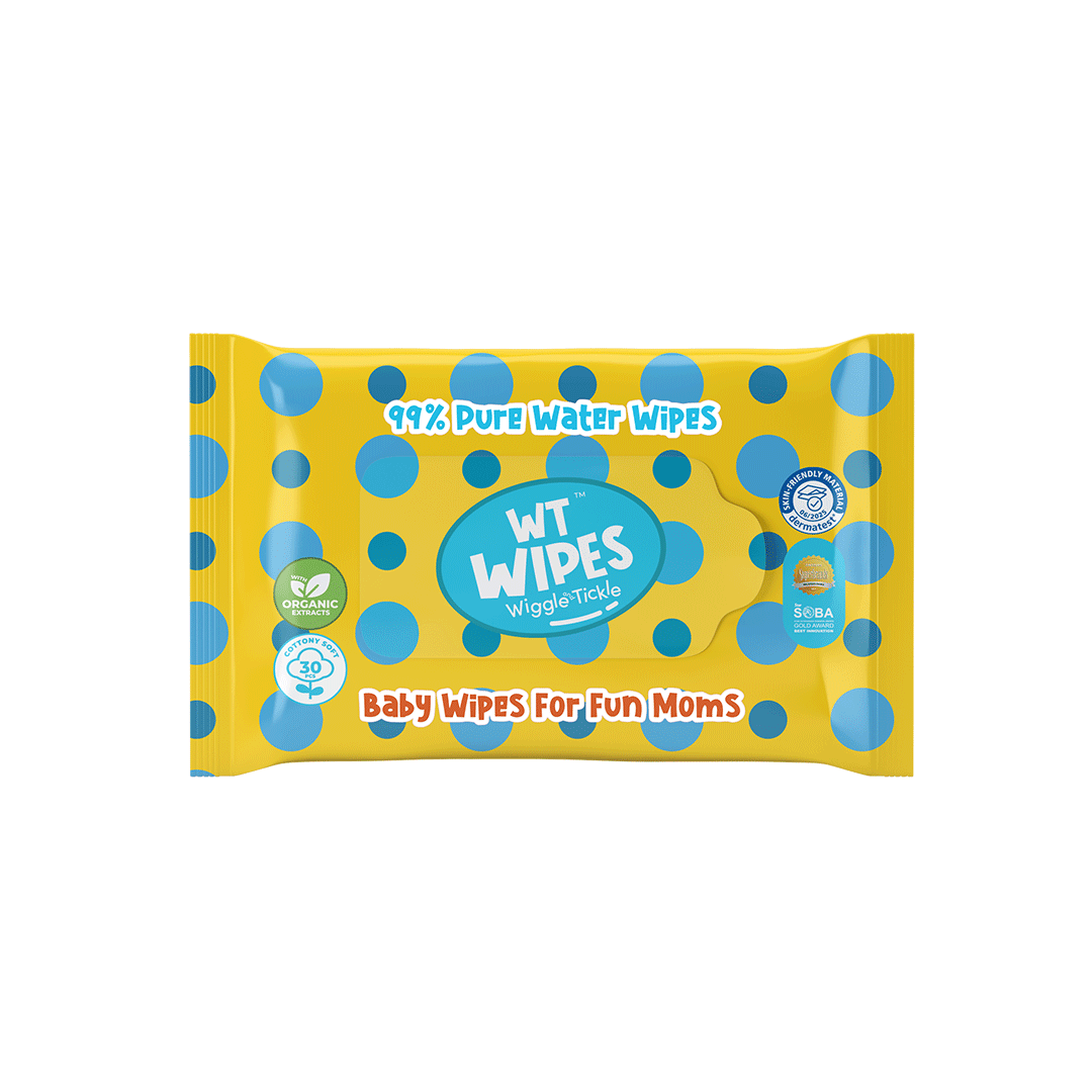 Wiggle Tickle Pure Water Baby Wipes 30's